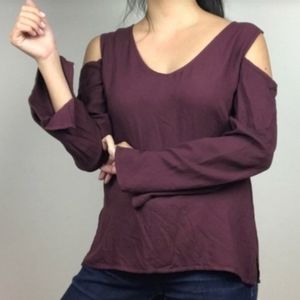 Cloth & Stone Anthropologie Cold Shoulder Top